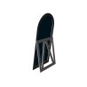 Miroir debout demi-ovale organique dans un cadre MDF - JASPIS SUR PIED