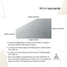 Miroir sablé pour grenier - sur mesure - RABA LED