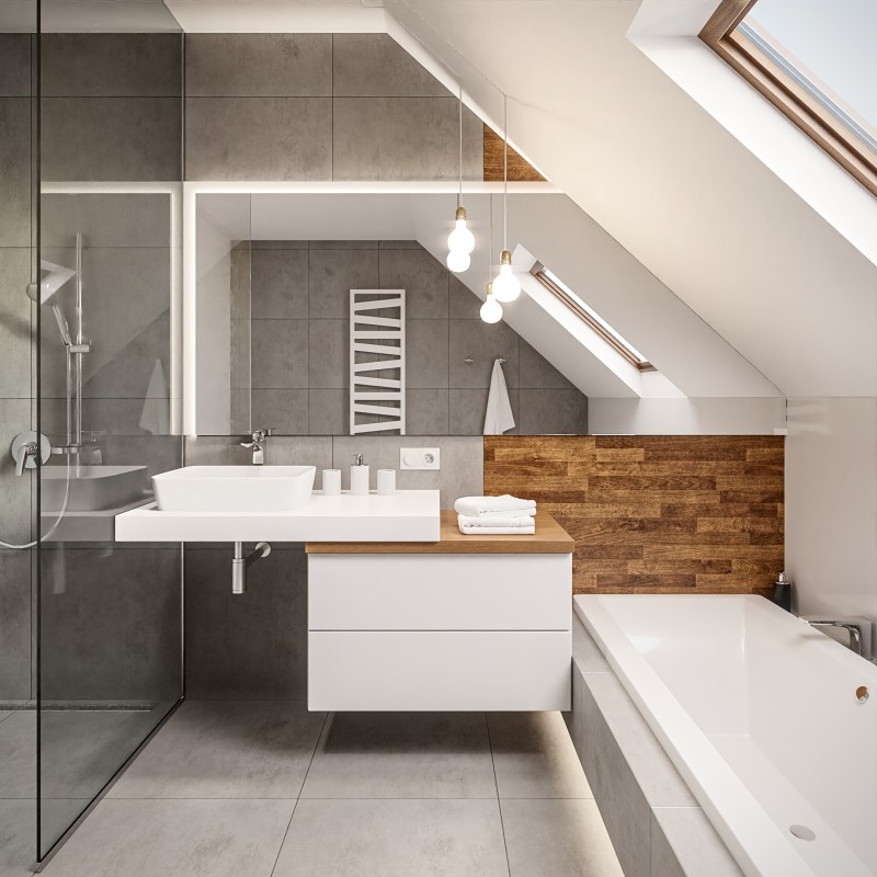 Miroir sablé pour grenier - sur mesure - RABA LED Miroir sablé pour grenier - sur mesure - RABA LED